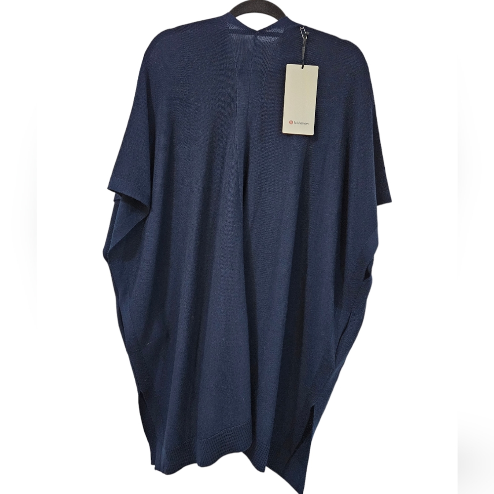 NWT Lululemon Merino Wool Short Sleeve WrapTrue Navy Size XS/S - Picture 7 of 8